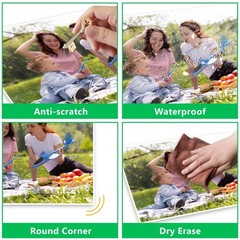 100 Pcs Matte Self Adhesive Laminating Sheets, 8.4 x 12.2 Inches Matte…