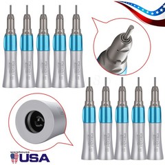 NSK Style Dental Slow Low Speed Straight Handpiece Nose Cone E-type Air Motor