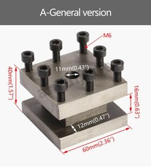 Lathe Four-position tool post 60mm/Tool Holder/Square Tool Post Rest WM210V