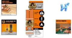 Incredibly Strong 2-Part Clear Epoxy – 0.85oz Syringe, Dries in Just 5 Minutes