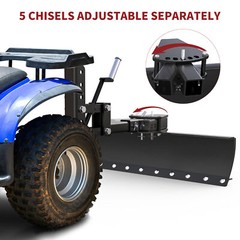 ATV/UTV Scrape Blade Implement 42″ Tow Behind Box Scraper 2″ Inside Imple Lift