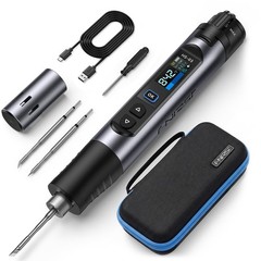FNIRSI HS-03 Cordless Soldering Iron Kit, 2600mAh Battery Portable Soldering…