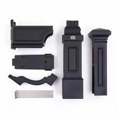 Atherton 59.75 In. H X 8.125 In. W X 24.25 Inc. D Resin Overpost Mail Post Onyx