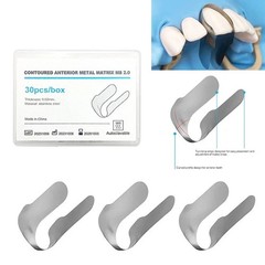 Dental Contoured Anterior Matrix Bands Teeth Restoration Strip Twin Matrices