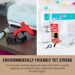 VELCRO Brand ECO Collection | 5 Inch Small Straps for Cords | Reusable Cable Tie