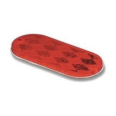 Grote 41032-3 Stick-On Red Oval Reflector