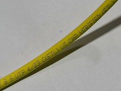 Windy City Wire 23/4P CAT6 550MHz UTP Network Cable CMP Plenum Yellow /100ft