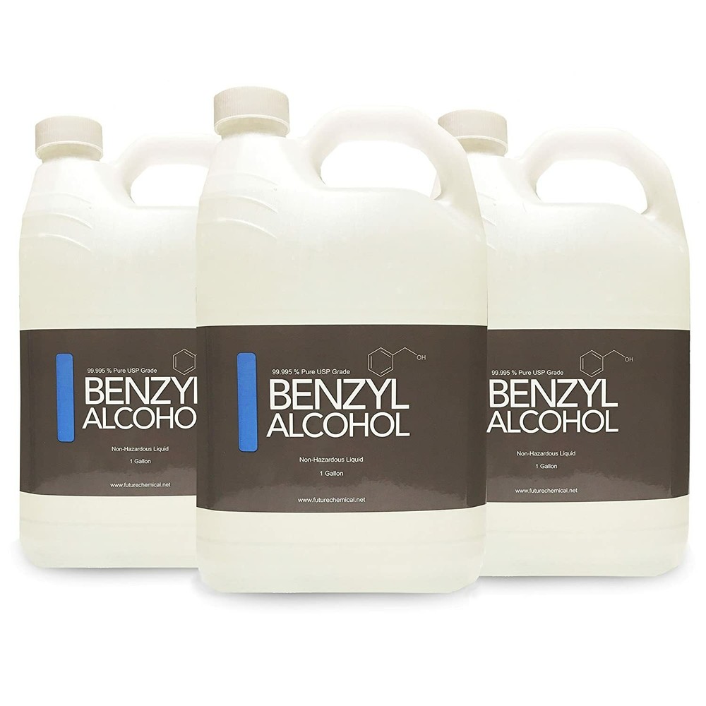 BENZYL ALCOHOL 3 Gallons USP Grade in BPA free plastic container