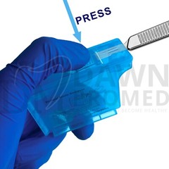 Disposable Blade Remover Handheld No-Touch for Scalpels, Dermaplaning, and Razor