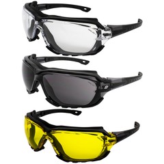 Birdz Eyewear Gasket Padded Motorcycle Riding Sunglasses 3 Pairs Safety Glasses