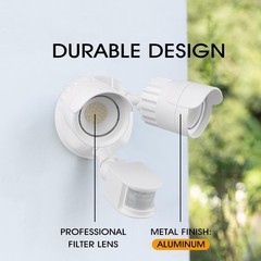 LED Motion Sensor Outdoor Lights, 34W 3500LM 5000K Daylight, IP65 Waterproof,…