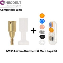 Dental Locator Abutment Overdenture Male Caps Fits NEODENT GRAND MORSE GM 1-6mm