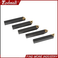 Findmall 5x 3/8″ Lathe Indexable Carbide Insert + Turning Tooling Bit Holder Set
