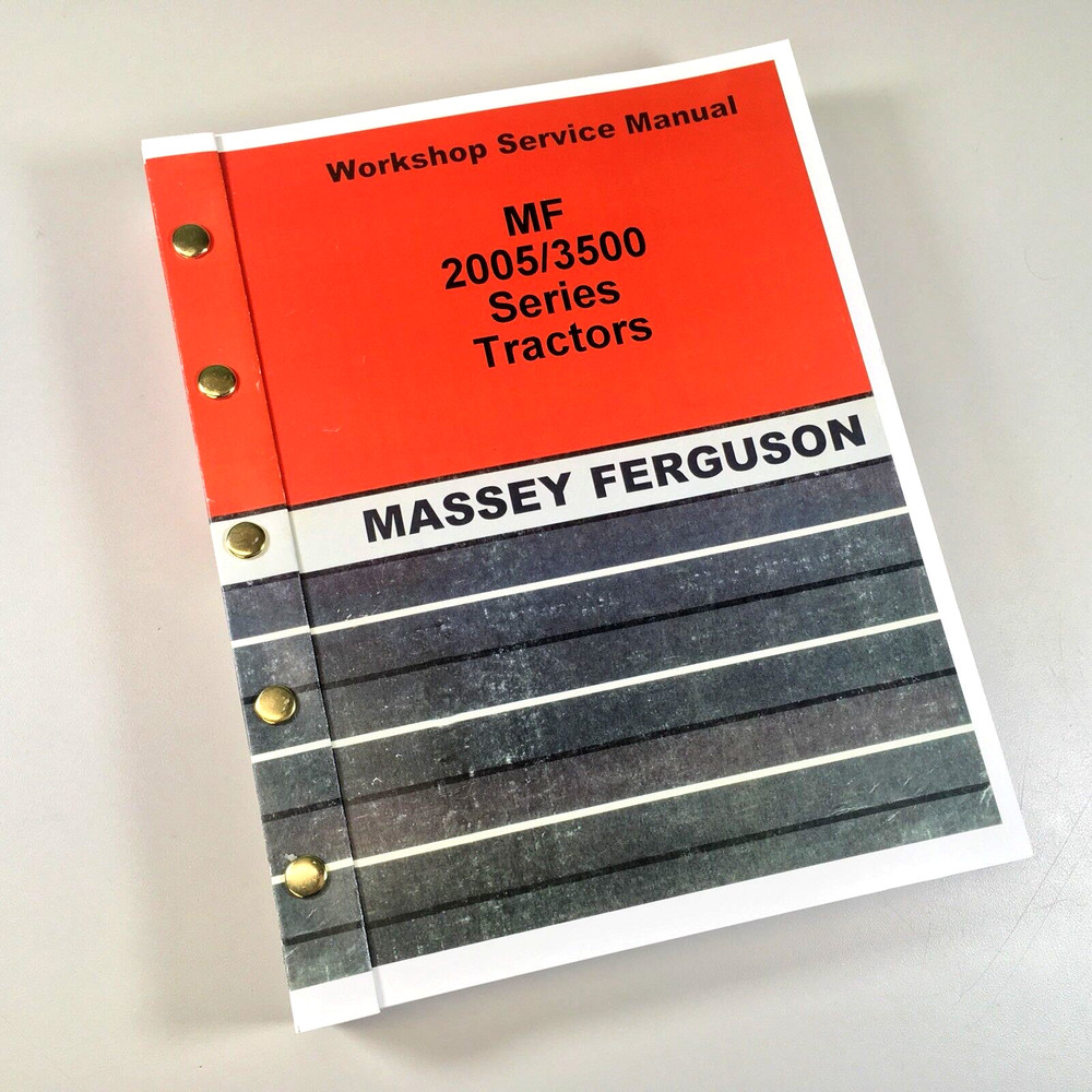 Massey Ferguson 2005 Series 2625 2645 2685 2725 Tractor Service Manual Workshop