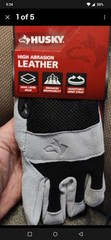 New Husky X-LARGE Abrasion-Resistant Leather Outdoor Work Gloves NEW XL