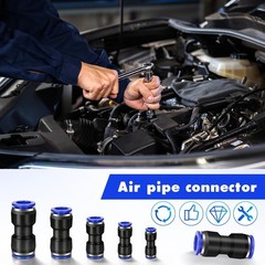 100 Pcs Quick Connect Air Hose Fittings, 5 Sizes Air Line Push to Connect Fit…