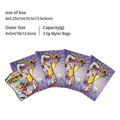 25 Sets Foil Mylar Bags Smell Proof Resealable Zip Seal Pouch 3.5g For Candy