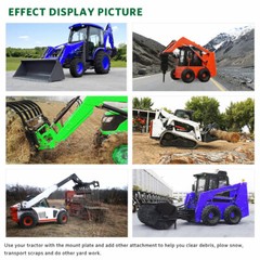 3/8″ Quick Tach Attachment Mount Plate Heavy Duty Skid Steer for Bobcat Kubota