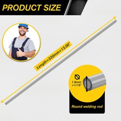 50Pcs Aluminum Brazing Rods, Aluminum Welding Rods, Welding Sticks, Low Melt Wel