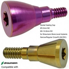 Dental Titanium Healing Abutment Cap for Straumann ITI B0ne Level NC/RC Implants