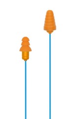 Plugfones Guardian, Earplugs with Audio, Earplug Headphones, 26 dB NRR, Orange
