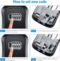Key Storage Lock Real Estate Lock Box Realtor Guard Combination Over knob US
