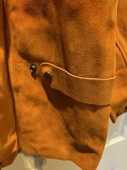 Steiner 9215-XL Welding Work Jacket Brown Leather Cowhide Snaps Studs Heavy