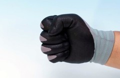 3M Nitrile Rubber Coated Nylon Work Gloves, Thin, Washable Bulk 10 Pack Grey