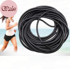 50 FT Black Latex Rubber Tubing,3/8In OD 1/4In ID Black 1 Continuous Piece