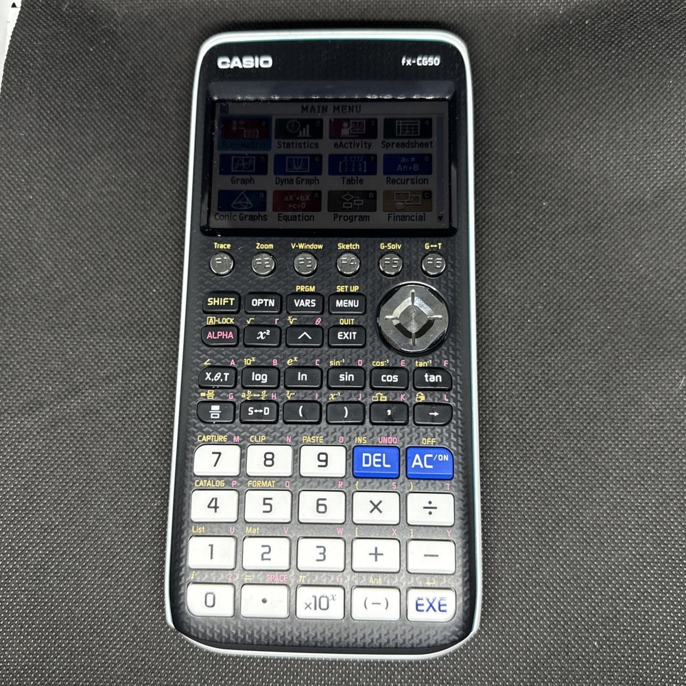 Casio fx-CG50 Graphing Calculator with Large LCD Display, Programmable Handheld