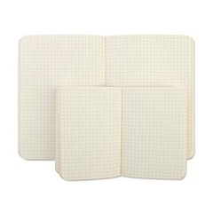 B6 Blank Notebook 300 Pages 5mm Grid Soft Plastic Cover 5×7 Inches Red