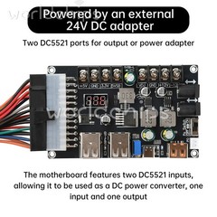 20/24Pin ATX Power Adapter Board Desktop Chassis ATX Power Supply Breakout Board