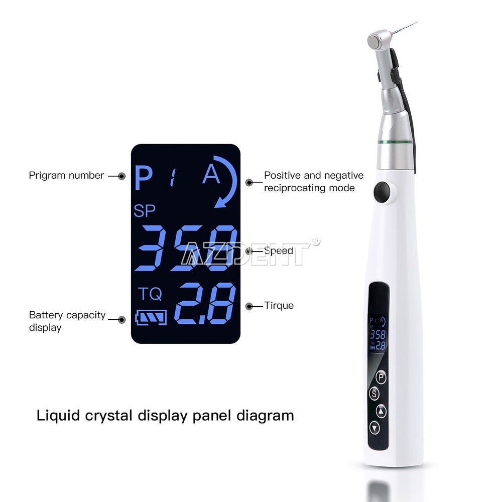 Dental Wireless LED Endo Motor 16:1 Contra Angle Endodontic Root Canal Treatment