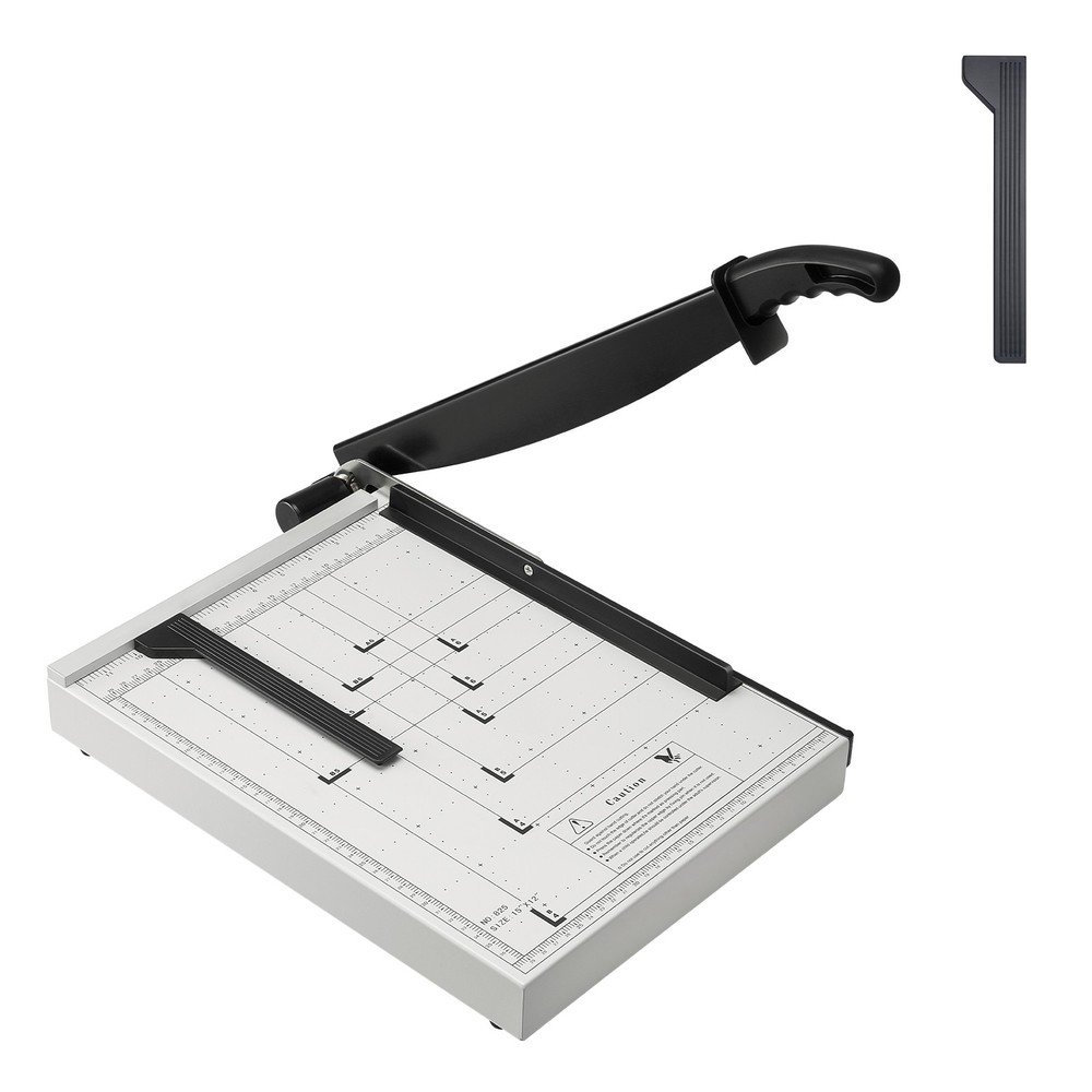 Uimoso Paper Cutter Guillotine Trimmer 15″ 16 Sheets Cutting Capacity Metal Base