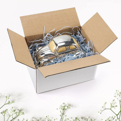 7X5X4 Inches Small White Shipping Boxes Set of 25, Sturdy Cardboard Boxes for Sm