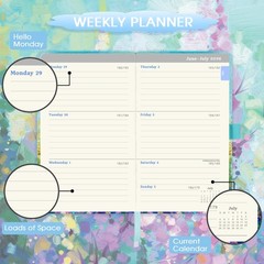 Pocket Planner 2026-2027 – Calendar 2026-2027, A6: Oil Painting, Green