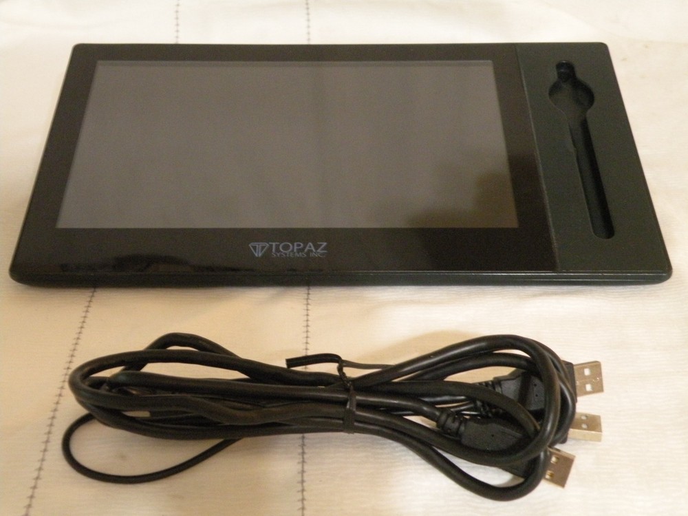 Topaz TD-LBK101VT-USB-R, Gemview 10 Multi-Touch Signature Pad w/USB Cable,No Pen