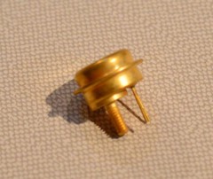 Vintage Western Electric 9D Transistor: New old stock, 24K Gold plated