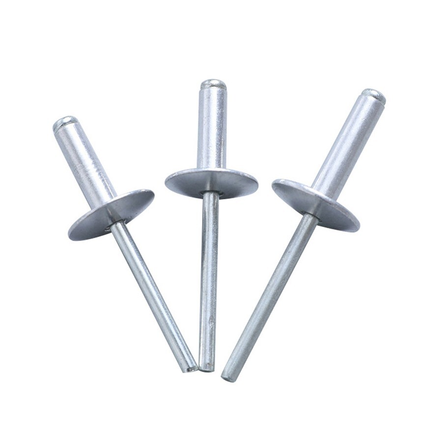 100-2000 PCS LARGE FLANGE ALUMINUM POP RIVETS 3/16″ X 3/4″ BIG HEAD STEEL