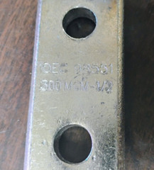 NSI AL300N COMPRESSION LUGS 1/2″ 2-HOLE 300 MCM BLUE DIE NEW BOX OF 6 EACH
