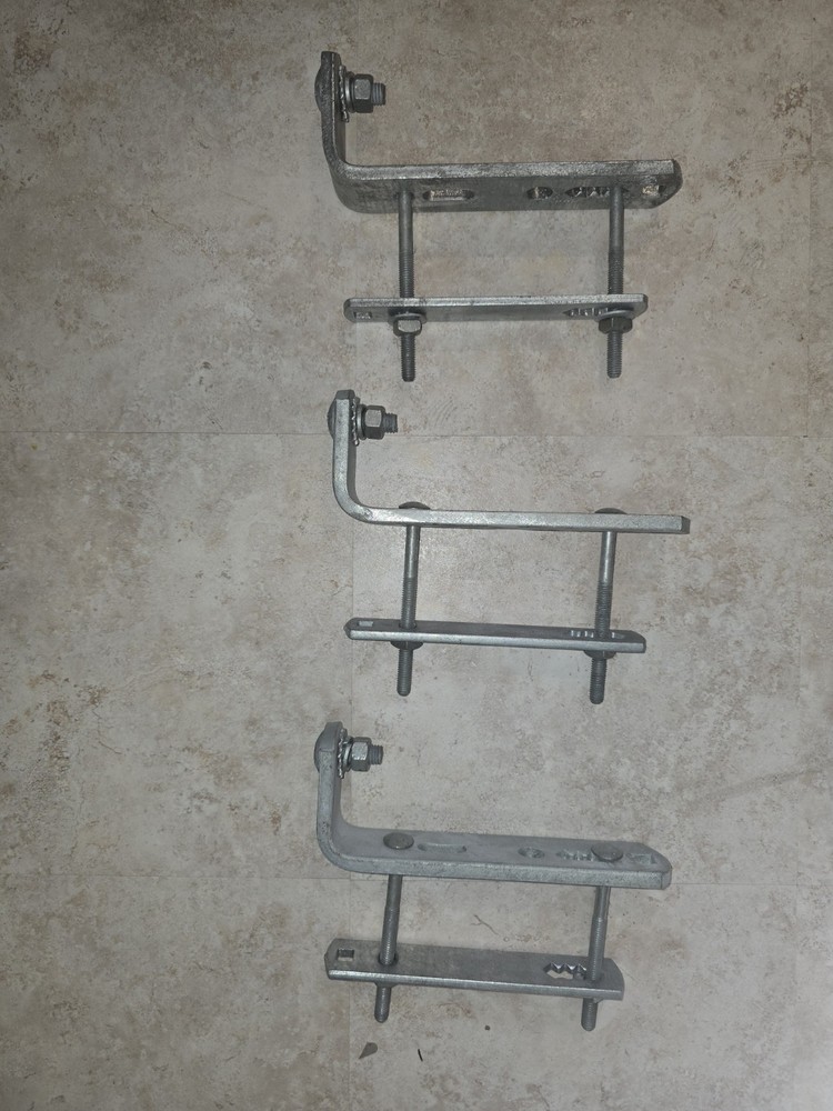 (Lot of 3) New Crossarm Cutout / Arrester Bracket Mount Kit