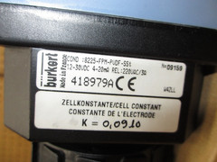 Burkert 8225-FPM-PVDF-SST *NEW* Conductivity Transmitter