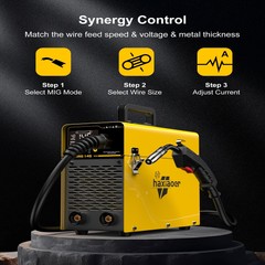 145A MIG Welder 110V Flux Core Gasless MIG/Stick/Lift TIG with TIG Welding Torch