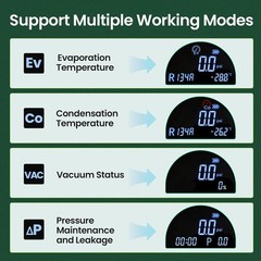 Super Stars HVAC Digital Manifold Gauge for AC Charging with LCD Backlit | Compa