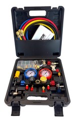 Vevor 4 Way AC Manifold Gauge Set For R134A R22 R12 R410A Refrigerant WZ-J401