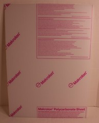 Polycarbonate Clear Plastic Sheet 1/8″ Thick 21.5″ x 15.5″ Makrolon Lexan Shield