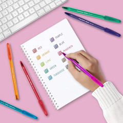 Inkjoy 100ST Ballpoint Pens | Medium Point (1.0Mm) | Classic Colours | 4 Count