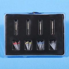 20pcs Quartz Glass Fiber Resin Post with 4 Drills Straight/Screw Thread