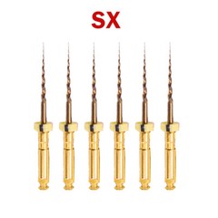 6pcs Dental Endo Rotary Files X-Pro Gold Taper SX-F3 25MM NITI root canal Files