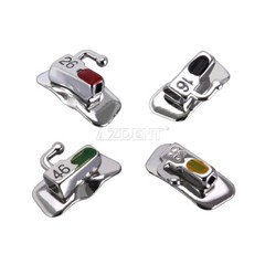 AZDENT Dental Orthodontic Brackets Buccal Tubes Metal MBT/Roth 022 Hooks 345 U&L